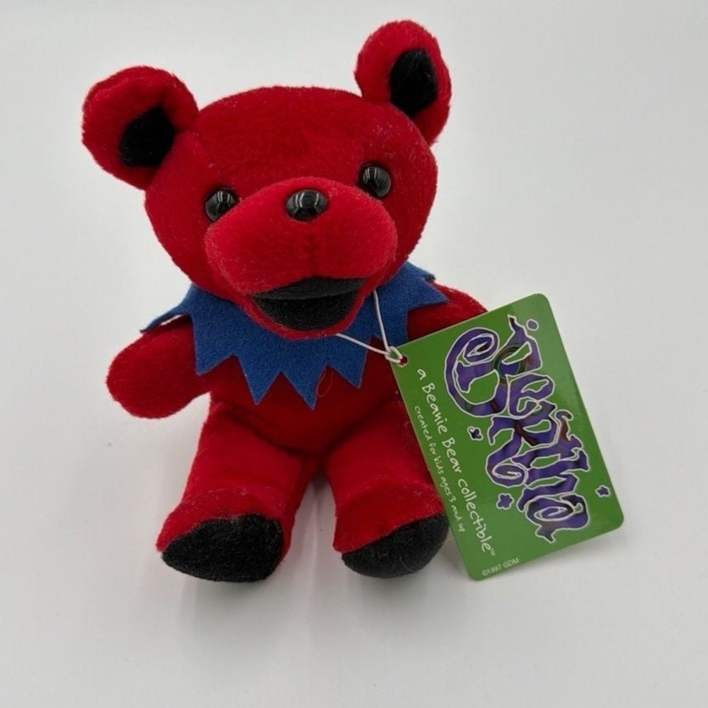 Grateful Dead Bertha Red‎ Plush Beanie Bear 1971 Steven Smith